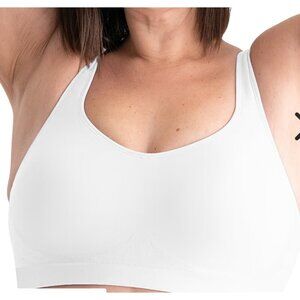 Truekind® Daily Comfort Wirefree Shaper Bra White Sz MED  10022